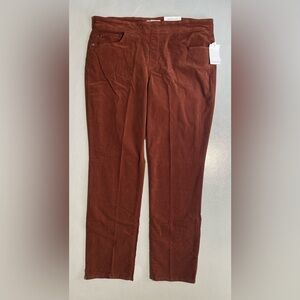 NEW Womens Plus Size Westbound Casual Pants Cotton Blend Mahogany Cherry